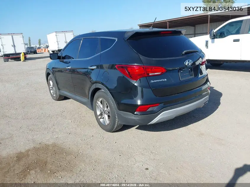 2018 HYUNDAI SANTA FE VIN 5XYZT3LB4JG543036 — фото 3