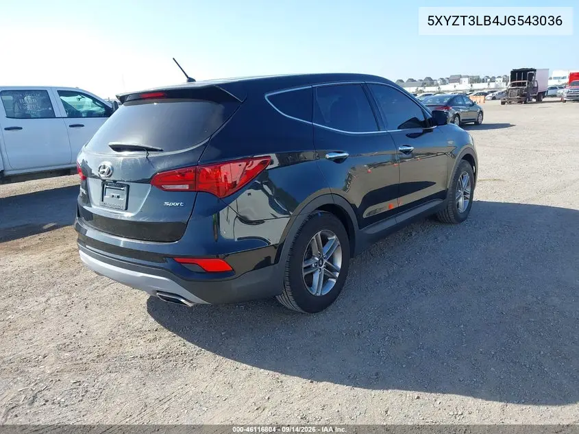 2018 HYUNDAI SANTA FE VIN 5XYZT3LB4JG543036 — фото 4