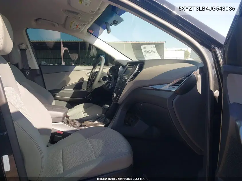 2018 HYUNDAI SANTA FE VIN 5XYZT3LB4JG543036 — фото 5