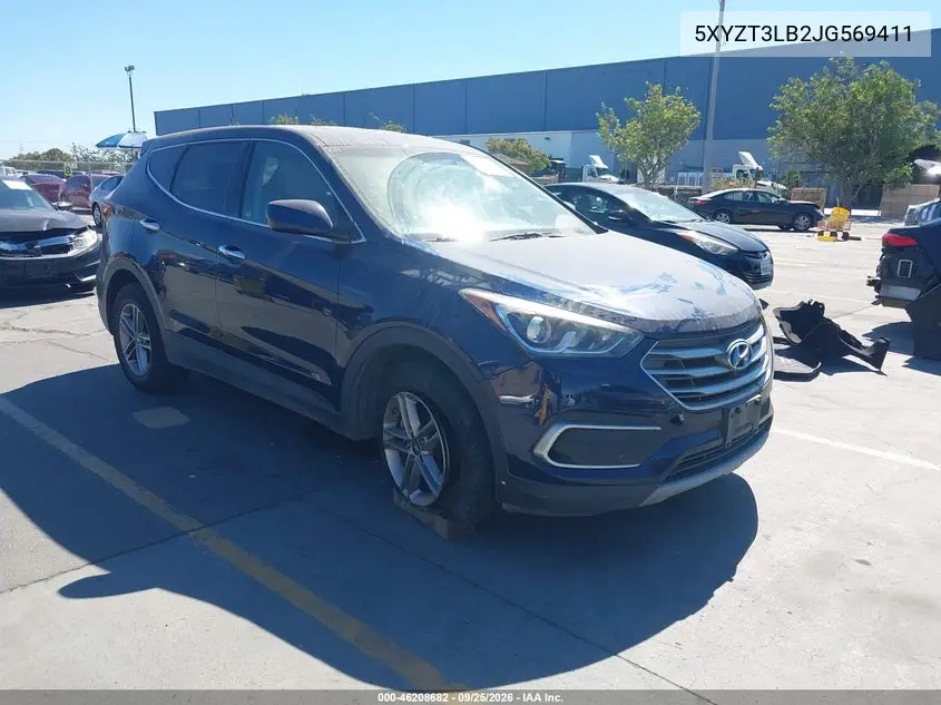 HYUNDAI SANTA FE 2018, VIN 5XYZT3LB2JG569411
