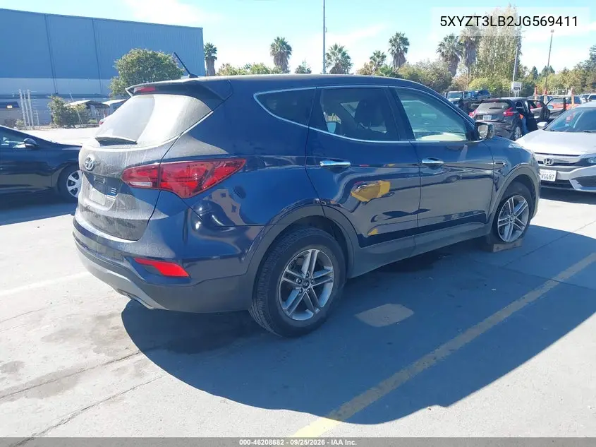 2018 HYUNDAI SANTA FE VIN 5XYZT3LB2JG569411 — фото 4