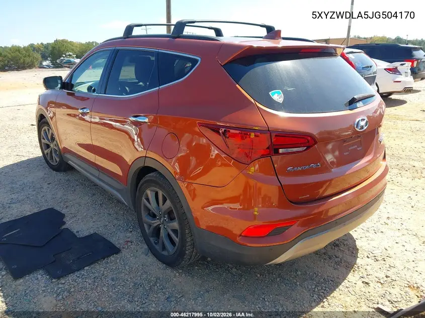 2018 HYUNDAI SANTA FE VIN 5XYZWDLA5JG504170 — фото 3