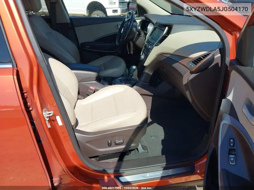 2018 HYUNDAI SANTA FE VIN 5XYZWDLA5JG504170 — фото 5