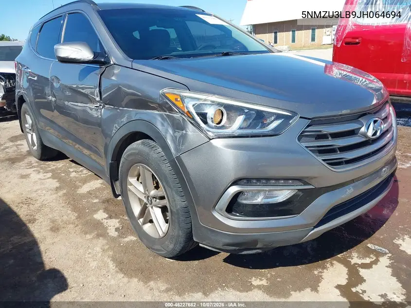 HYUNDAI SANTA FE 2018, VIN 5NMZU3LB9JH064694