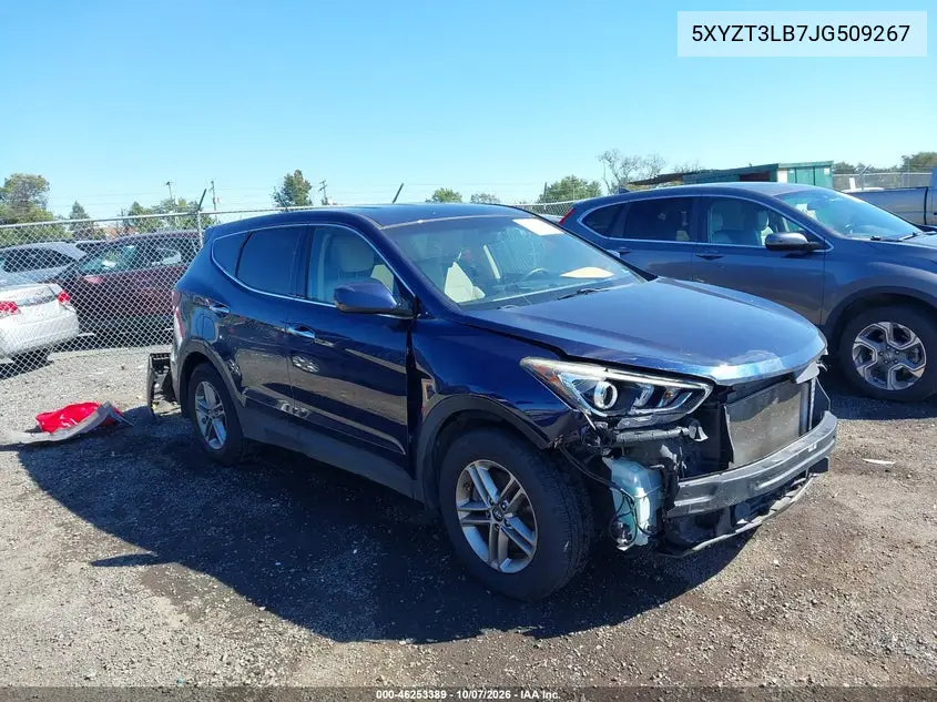 HYUNDAI SANTA FE 2018, VIN 5XYZT3LB7JG509267
