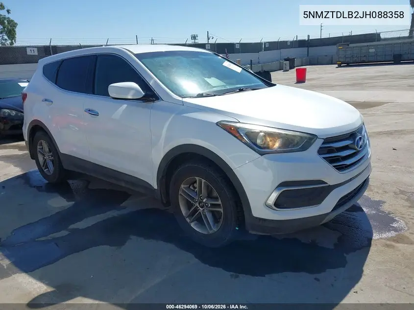 HYUNDAI SANTA FE 2018, VIN 5NMZTDLB2JH088358