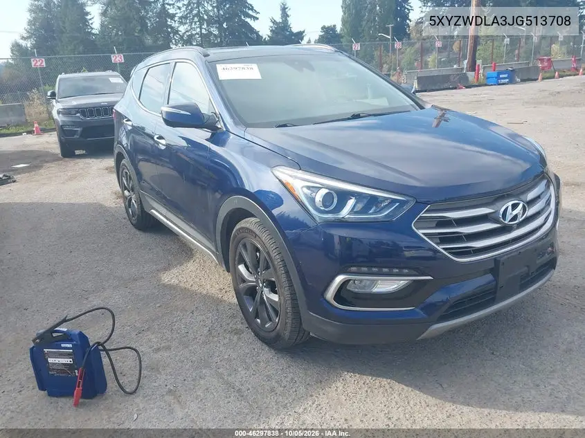 HYUNDAI SANTA FE 2018, VIN 5XYZWDLA3JG513708