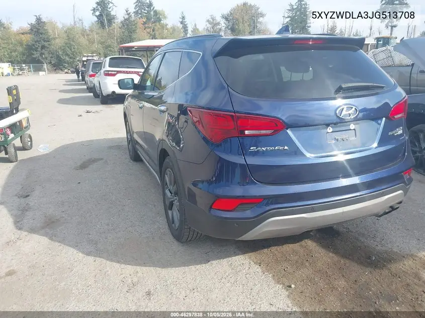 2018 HYUNDAI SANTA FE VIN 5XYZWDLA3JG513708 — фото 3