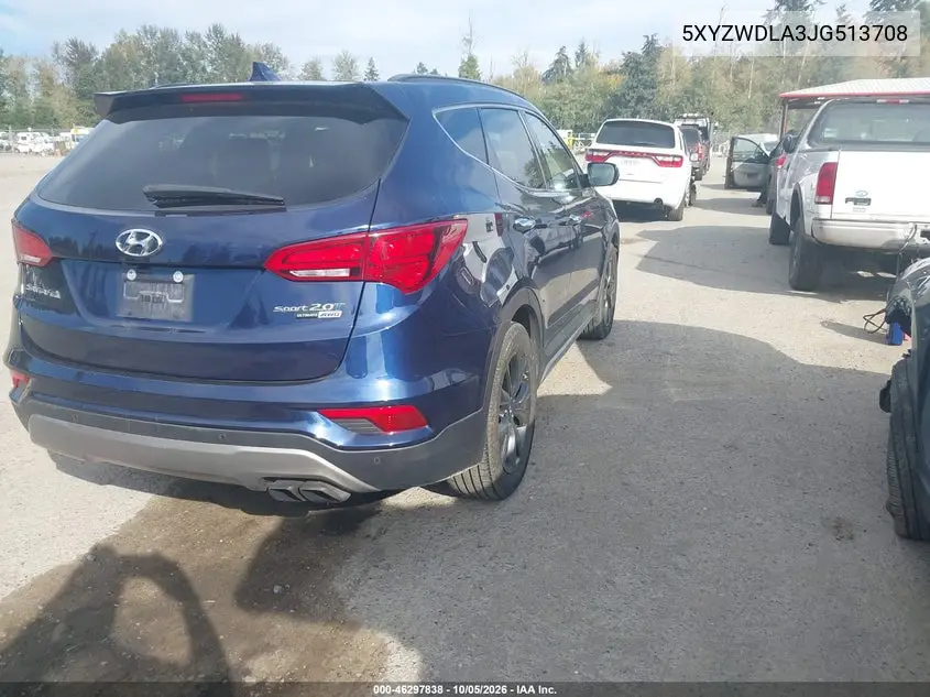 2018 HYUNDAI SANTA FE VIN 5XYZWDLA3JG513708 — фото 4