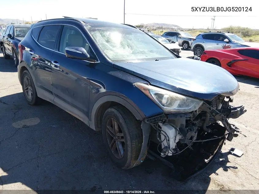 HYUNDAI SANTA FE 2018, VIN 5XYZU3LB0JG520124
