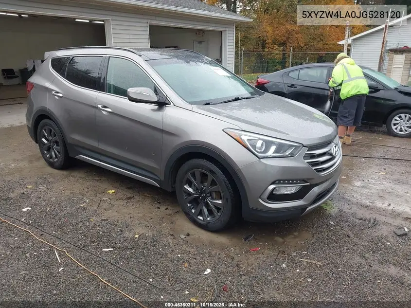 HYUNDAI SANTA FE 2018, VIN 5XYZW4LA0JG528120