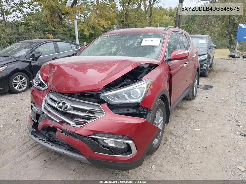 2018 HYUNDAI SANTA FE VIN 5XYZUDLB4JG548675 — фото 2