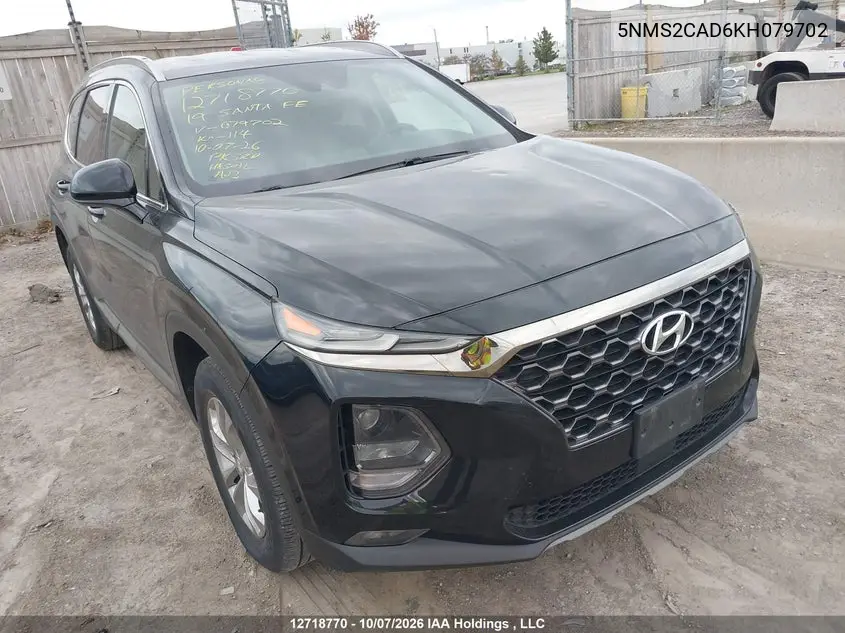 HYUNDAI SANTA FE 2019, VIN 5NMS2CAD6KH079702
