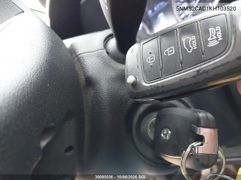 2019 HYUNDAI SANTA FE VIN 5NMS2CAD1KH103520 — фото 11
