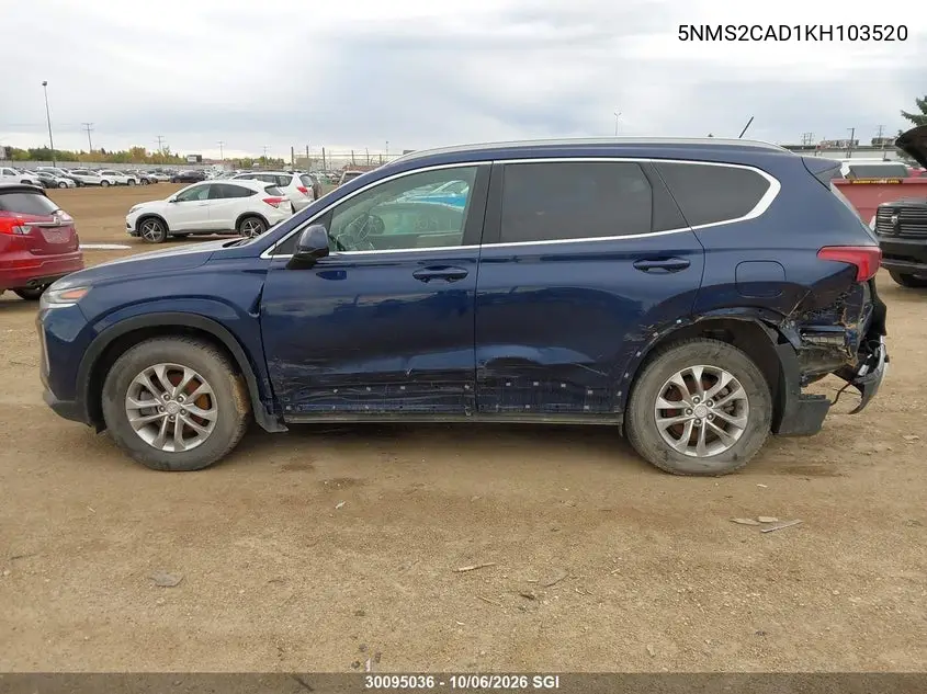 2019 HYUNDAI SANTA FE VIN 5NMS2CAD1KH103520 — фото 14