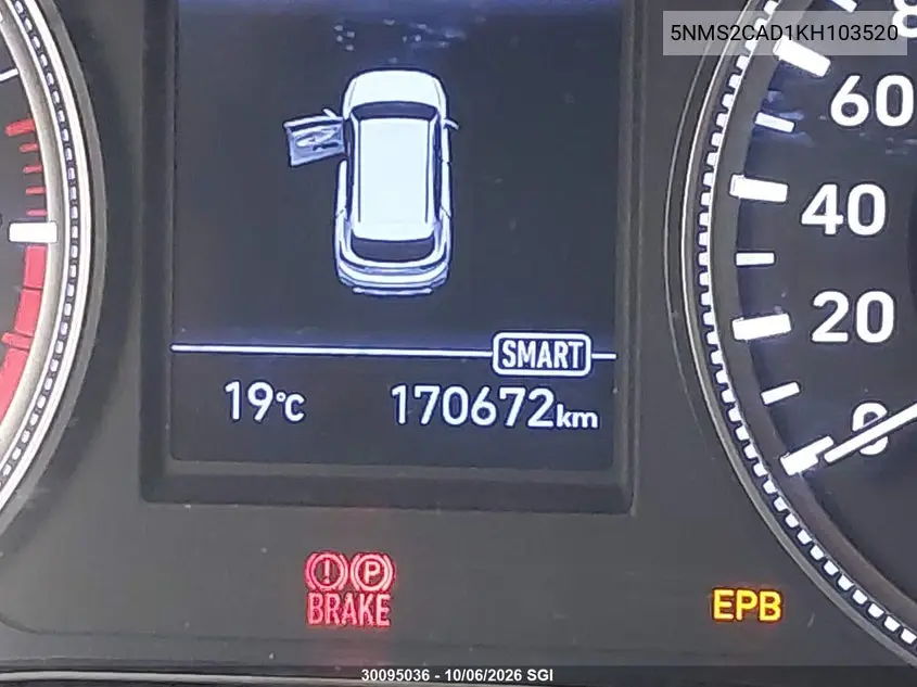 2019 HYUNDAI SANTA FE VIN 5NMS2CAD1KH103520 — фото 15