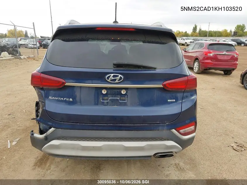 2019 HYUNDAI SANTA FE VIN 5NMS2CAD1KH103520 — фото 16
