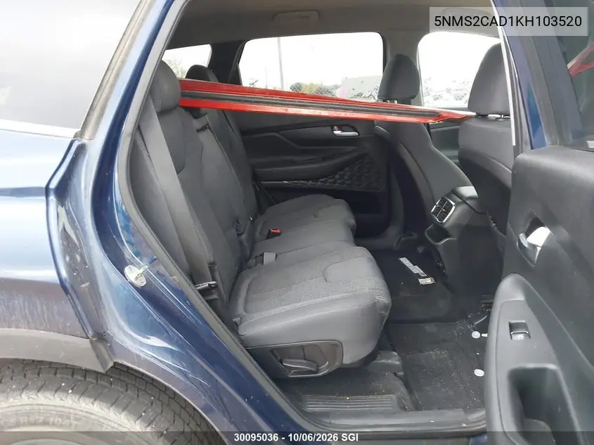 2019 HYUNDAI SANTA FE VIN 5NMS2CAD1KH103520 — фото 8