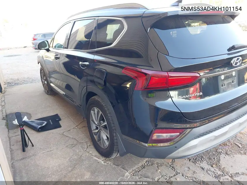 2019 HYUNDAI SANTA FE VIN 5NMS53AD4KH101154 — фото 3