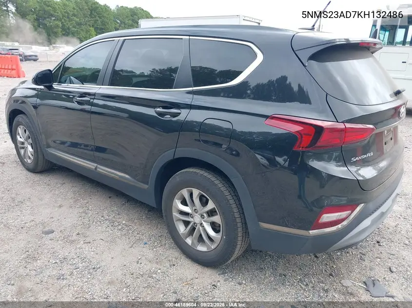 2019 HYUNDAI SANTA FE VIN 5NMS23AD7KH132486 — фото 3