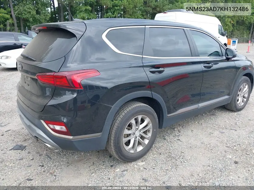 2019 HYUNDAI SANTA FE VIN 5NMS23AD7KH132486 — фото 4