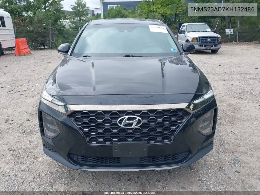 2019 HYUNDAI SANTA FE VIN 5NMS23AD7KH132486 — фото 6