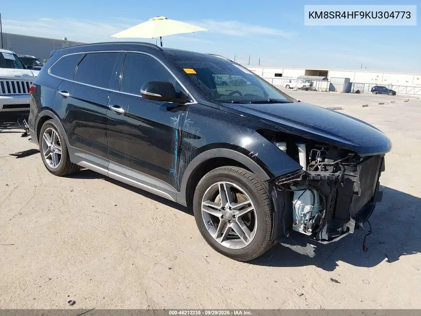 HYUNDAI SANTA FE 2019, VIN KM8SR4HF9KU304773