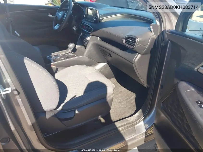 2019 HYUNDAI SANTA FE VIN 5NMS23AD0KH083714 — фото 5