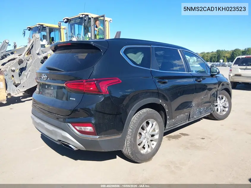 2019 HYUNDAI SANTA FE VIN 5NMS2CAD1KH023523 — фото 4