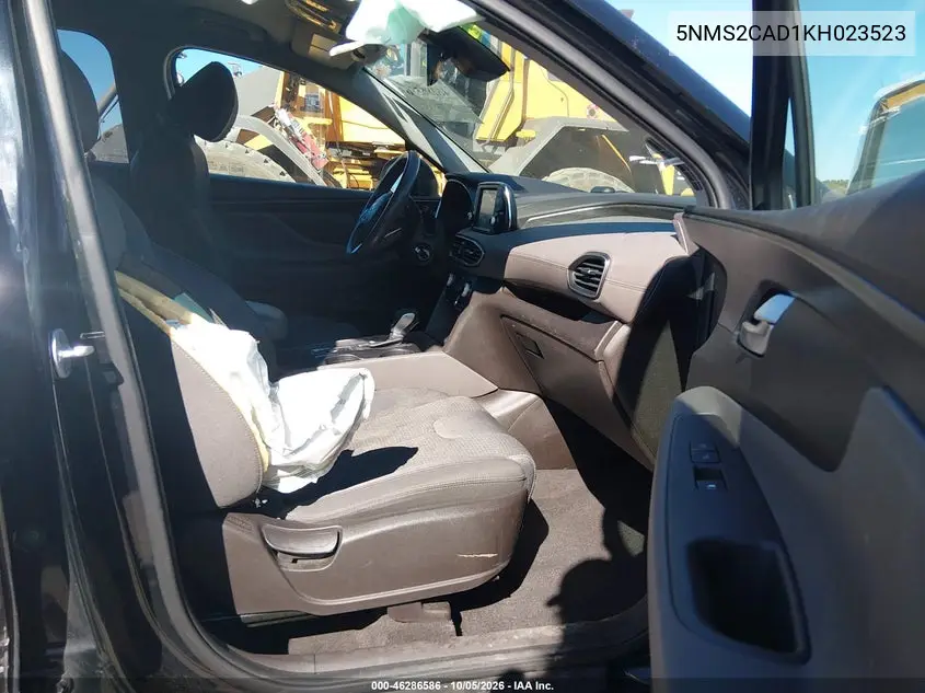 2019 HYUNDAI SANTA FE VIN 5NMS2CAD1KH023523 — фото 5
