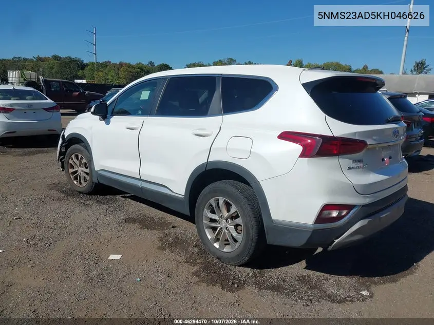 2019 HYUNDAI SANTA FE VIN 5NMS23AD5KH046626 — фото 3