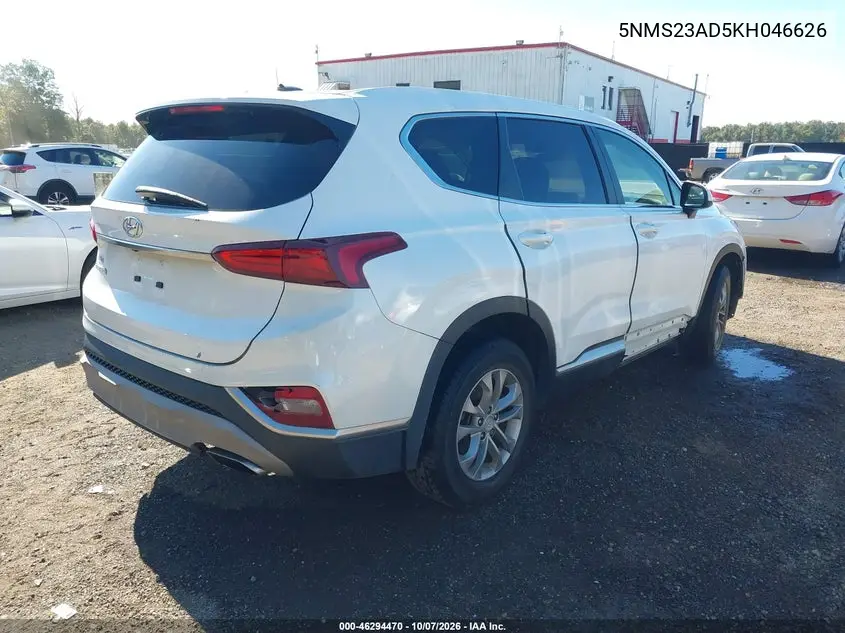 2019 HYUNDAI SANTA FE VIN 5NMS23AD5KH046626 — фото 4