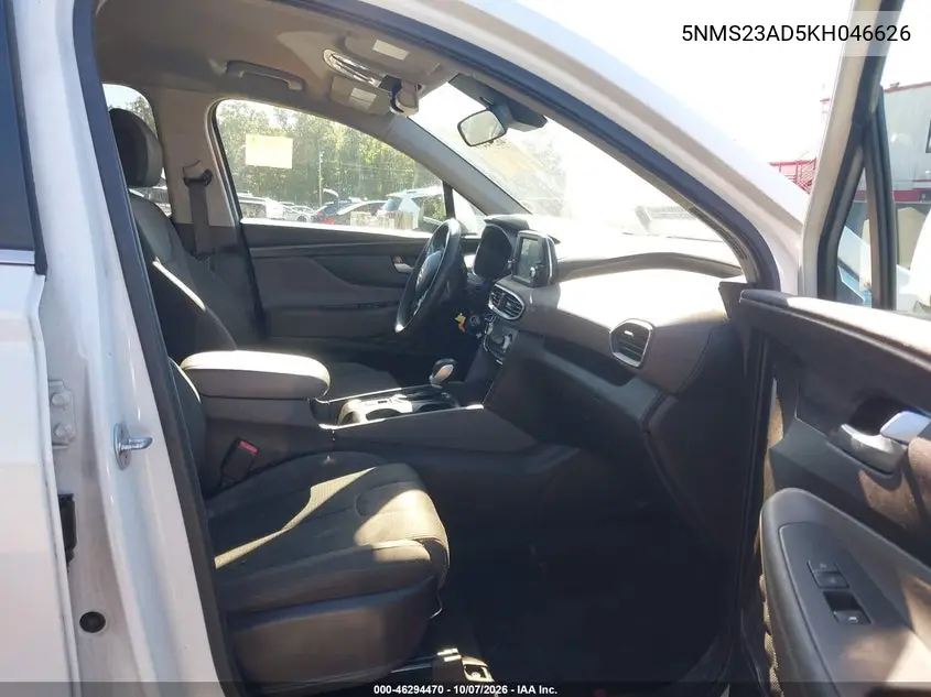 2019 HYUNDAI SANTA FE VIN 5NMS23AD5KH046626 — фото 5