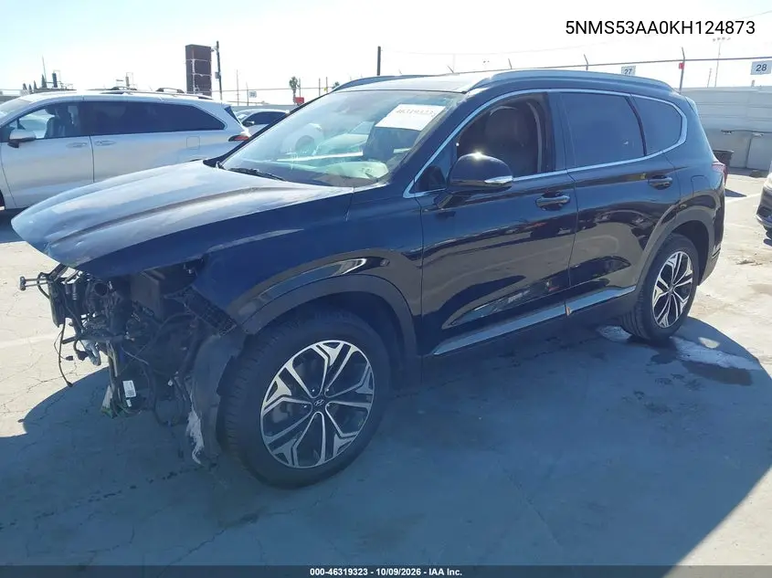 2019 HYUNDAI SANTA FE VIN 5NMS53AA0KH124873 — фото 2