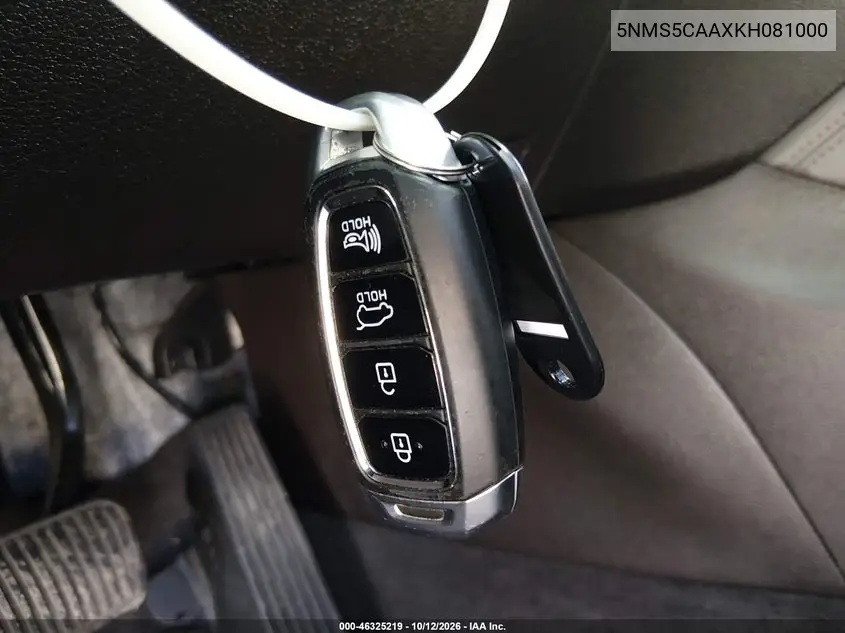 2019 HYUNDAI SANTA FE VIN 5NMS5CAAXKH081000 — фото 11