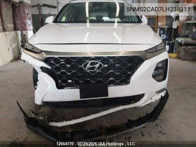 2020 HYUNDAI SANTA FE VIN 5NMS2CAD7LH238311 — фото 13