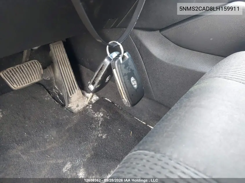 2020 HYUNDAI SANTA FE VIN 5NMS2CAD8LH159911 — фото 11