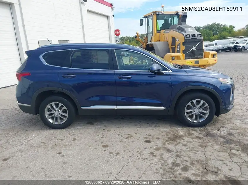 2020 HYUNDAI SANTA FE VIN 5NMS2CAD8LH159911 — фото 13