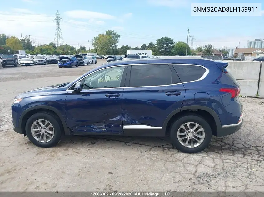 2020 HYUNDAI SANTA FE VIN 5NMS2CAD8LH159911 — фото 14