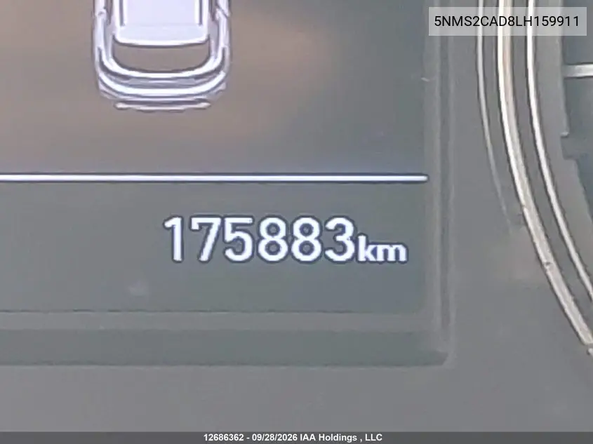 2020 HYUNDAI SANTA FE VIN 5NMS2CAD8LH159911 — фото 15