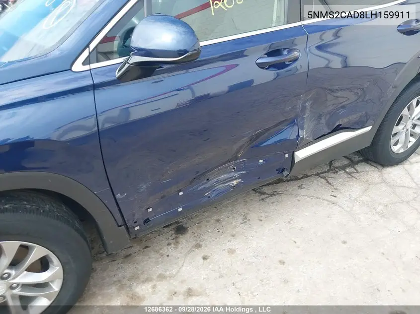 2020 HYUNDAI SANTA FE VIN 5NMS2CAD8LH159911 — фото 6