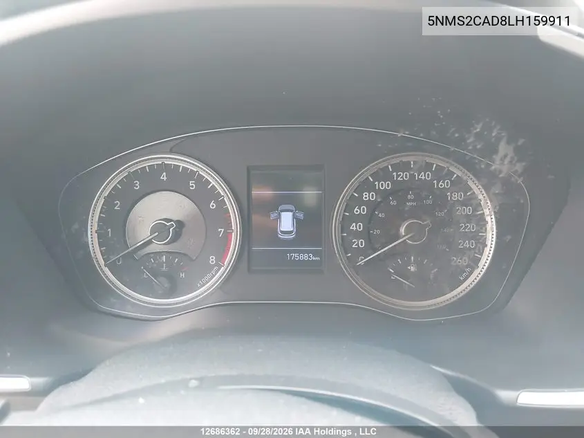 2020 HYUNDAI SANTA FE VIN 5NMS2CAD8LH159911 — фото 7