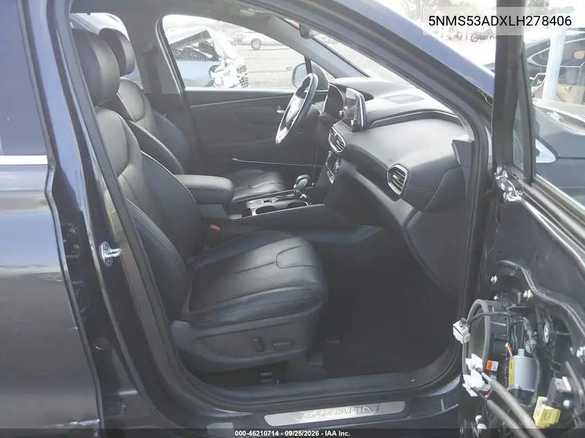 2020 HYUNDAI SANTA FE VIN 5NMS53ADXLH278406 — фото 5