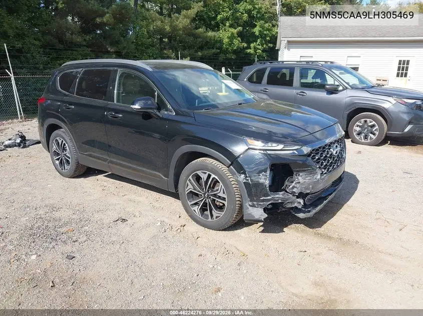 2020 HYUNDAI SANTA FE VIN 5NMS5CAA9LH305469 — фото 2