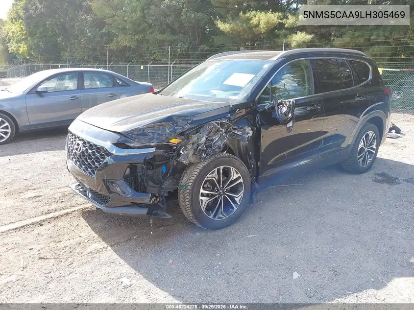 HYUNDAI SANTA FE 2020, VIN 5NMS5CAA9LH305469