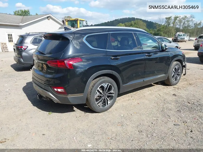 2020 HYUNDAI SANTA FE VIN 5NMS5CAA9LH305469 — фото 4