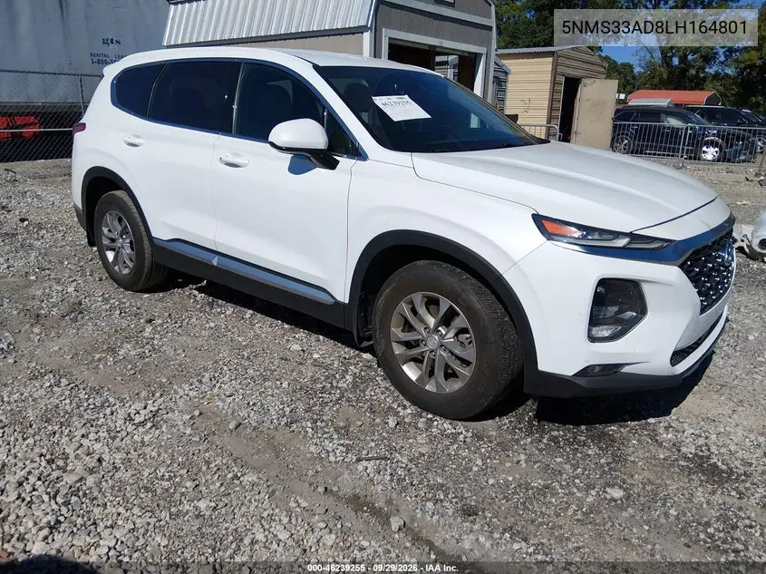 HYUNDAI SANTA FE 2020, VIN 5NMS33AD8LH164801