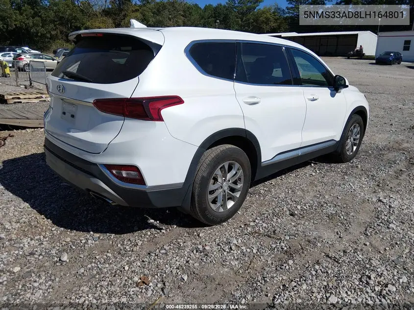 2020 HYUNDAI SANTA FE VIN 5NMS33AD8LH164801 — фото 4