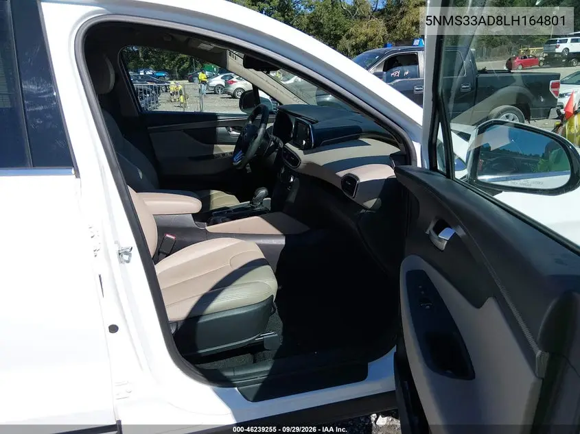 2020 HYUNDAI SANTA FE VIN 5NMS33AD8LH164801 — фото 5