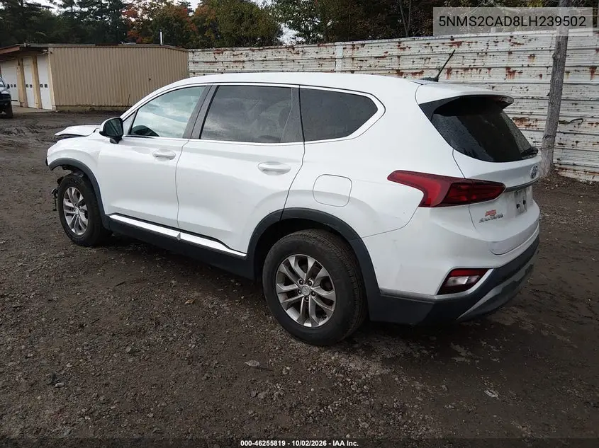2020 HYUNDAI SANTA FE VIN 5NMS2CAD8LH239502 — фото 3